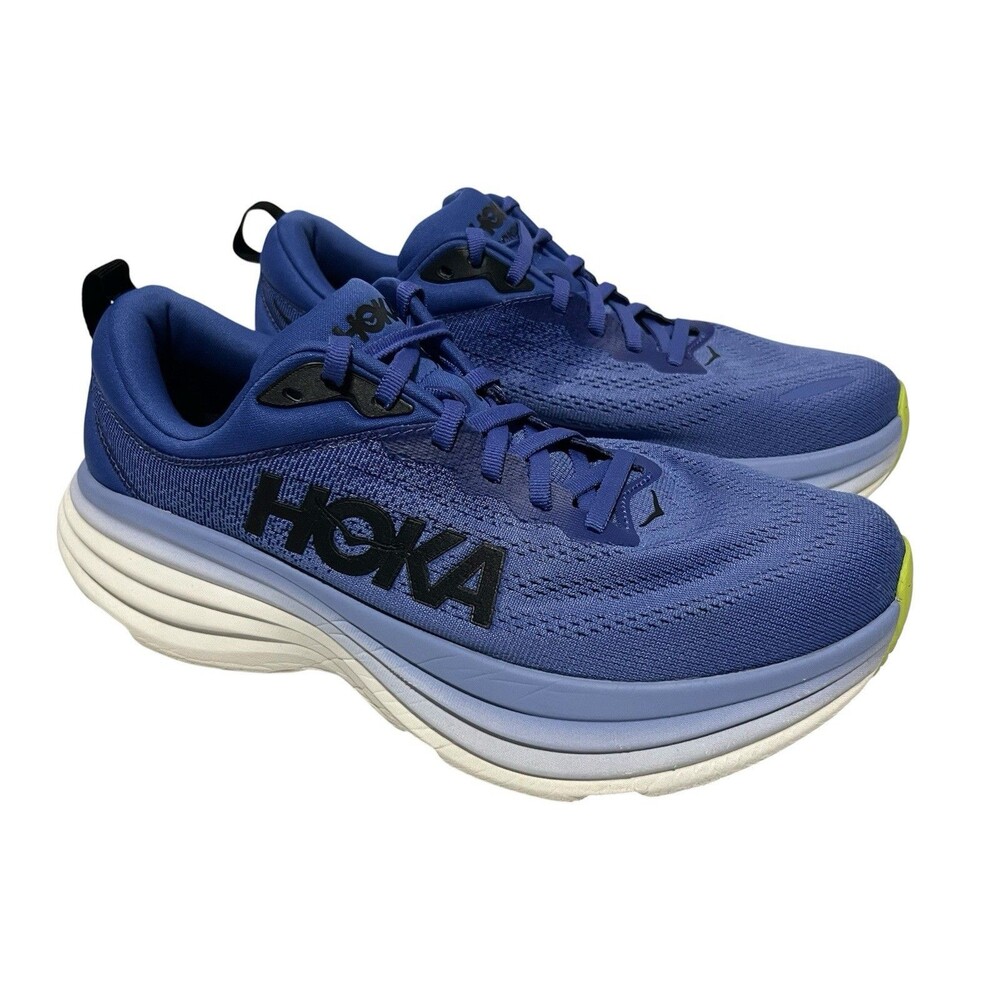 Hoka One One Bondi 8 1127952-SCS Athletic Sneaker Womens 10B Blue Mesh Cushioned